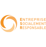 Logo for the ESG - Socially Responsible Company label awarded by INDR in Luxembourg